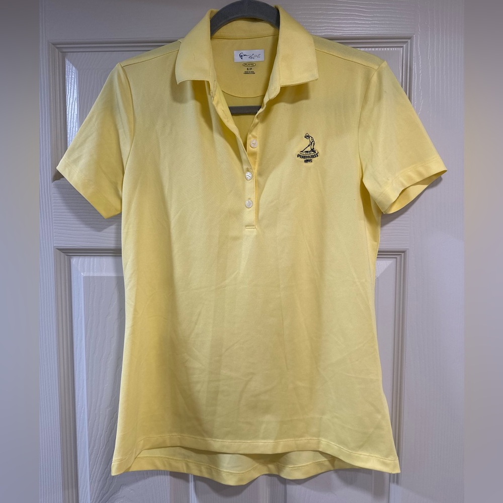GN (Greg Norman) Pinehurst play dry women's yellow golf polo